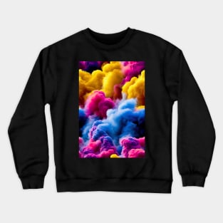 Colorful smoke abstract pattern #52 Crewneck Sweatshirt